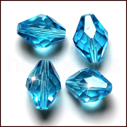 Imitation Austrian Crystal Beads SWAR-F054-13x10mm-10-1