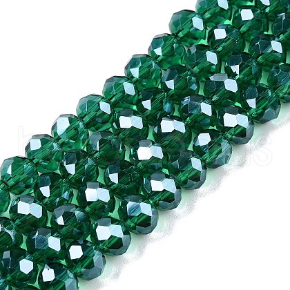 Electroplate Glass Beads Strands EGLA-A044-T6mm-A18-1