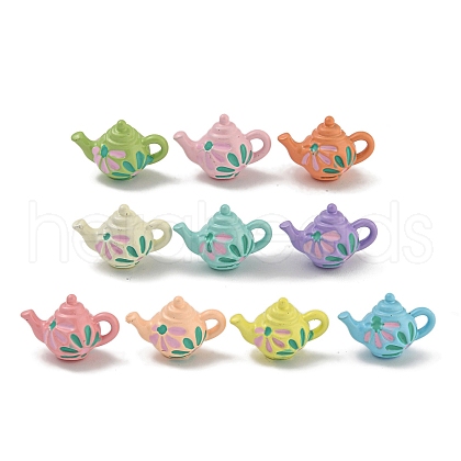 Spray Painted Alloy Pendants PALLOY-F312-36-1