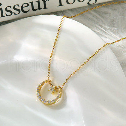 Alloy Crystal Rhinestone Pendant Necklaces for Women WGE6163-11-1