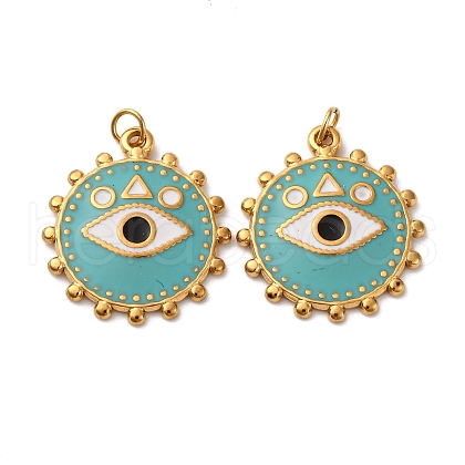 304 Stainless Steel Enamel Pendants STAS-U061-35G-01-1