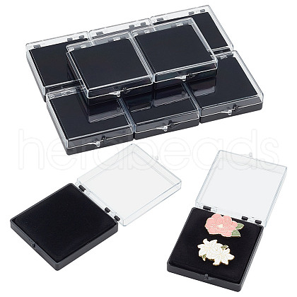 Plastic Box with Flocking Blister CON-WH0106-11B-1