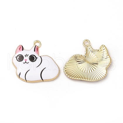 Alloy Enamel Pendants ENAM-M046-11G-G-1