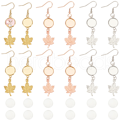 304 Stainless Stee Dangle Earring Findings EJEW-GA00003-1