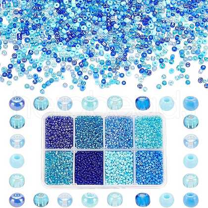   200g 8 Style 12/0 Glass Seed Beads SEED-PH0001-35-1