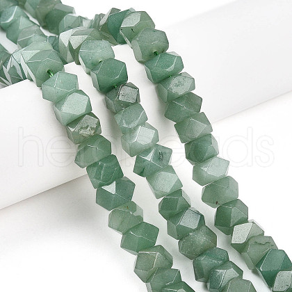 Natural Green Aventurine Beads Strands G-N347-09A-08-1