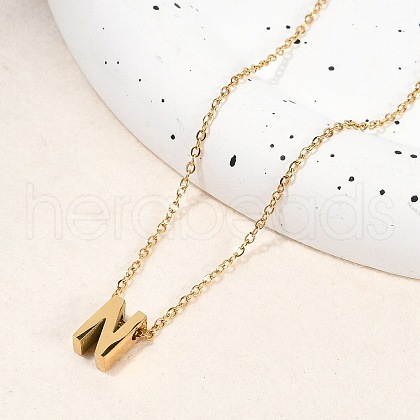 Ion Plating(IP) 304 Stainless Steel Pendant Necklaces NJEW-R050-01G-14-1