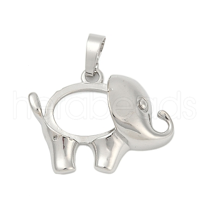 Brass Pendant Cabochon Settings KK-S521-17I-P-1
