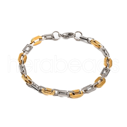201 Stainless Steel Link Chain Bracelets BJEW-B078-139GP-1
