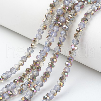 Electroplate Glass Beads Strands EGLA-A034-J4mm-R04-1