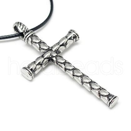 Alloy Pendant Necklaces NJEW-S381-029-1