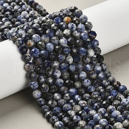 Natural Sodalite Beads Strands G-RM2025-A19-7mm-1