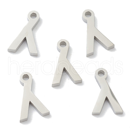 Non-Tarnish 304 Stainless Steel Charms STAS-G244-01L-1