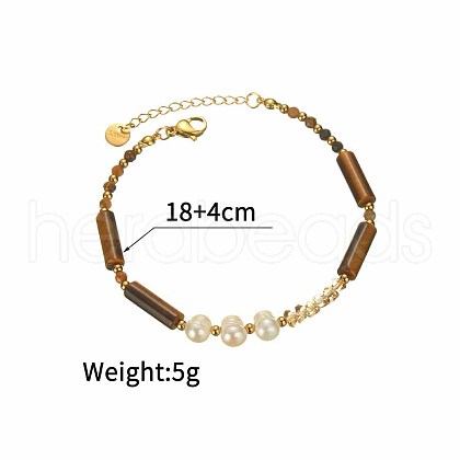 Golden Malachite Natural Pearl Bracelet Dopamine Fashion Simple Girlfriend Bracelet MG9989-3-1