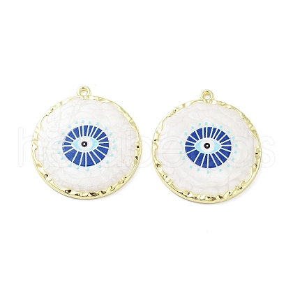 Rack Plating Alloy Enamel Pendants FIND-C050-06G-1