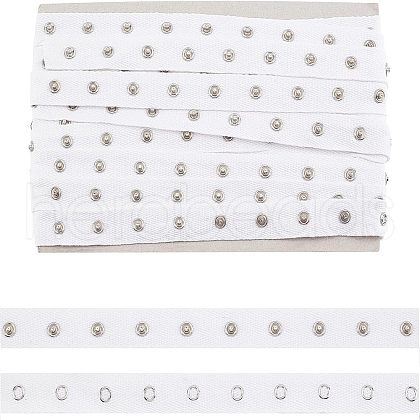 Clasps and Eye Cotton Tape Trim DIY-WH0304-236B-1