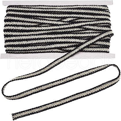 Polyester Braid Ribbon OCOR-WH0065-25-1