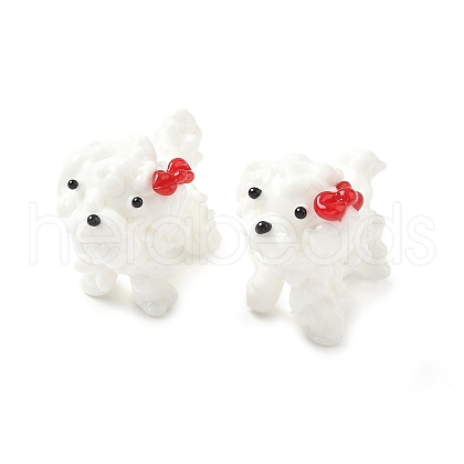 Lampwork Dog Display Decoration LAMP-D301-04B-1