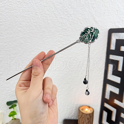 Alloy Enamel Claw Hair Sticks PW-WG4644E-02-1