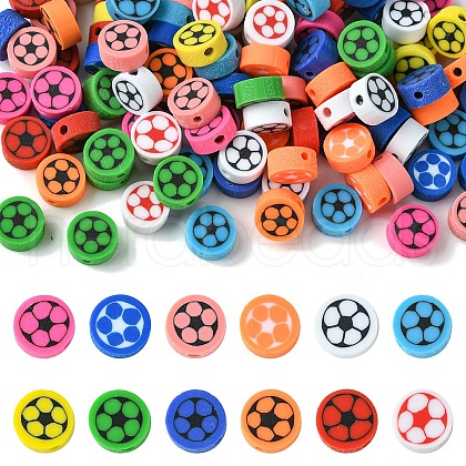 120Pcs 12 Colors Handmade Polymer Clay Beads CLAY-YW0001-96-1