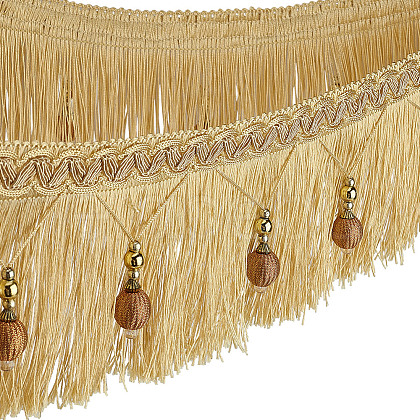Olycraft 6M Polyester Tassel Lace Trim OCOR-OC0001-51C-1