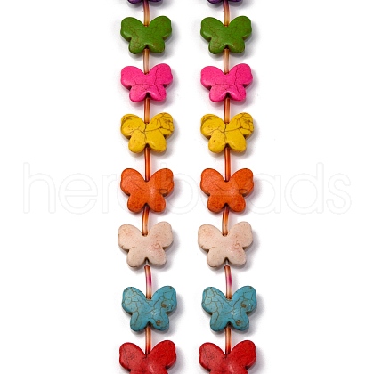 Synthetic Turquoise Beads Strands G-C147-09-1