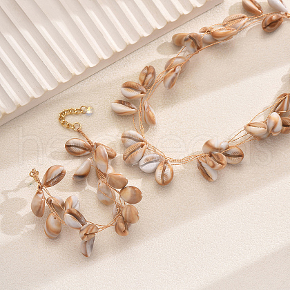 Bohemian Shell Bracelets & Earrings Sets for Women ZW8417-1