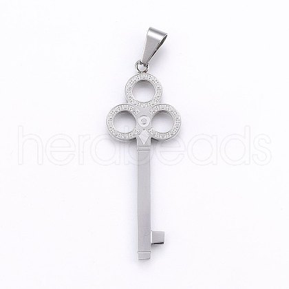 Tarnish Resistant 304 Stainless Steel Big Pendants STAS-O103-07P-1