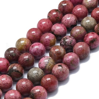 Natural Rhodonite Beads Strands G-K245-A11-05-1