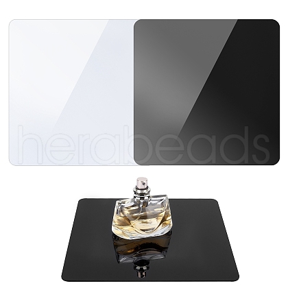   4Pcs 2 Colors Acrylic Reflection Display Board AJEW-PH0003-32-1