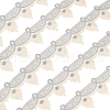 Olycraft 7.5 Yards Polyester Flower Lace Trim OCOR-OC0001-53B-1