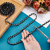  4 Yards Polyester Rhinestone Flower Lace Ribbon OCOR-PH0004-79-3
