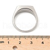 316L Stainless Steel Natural Gemstone Finger Rings for Women RJEW-U054-02C-02P-5