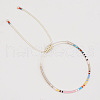 Bohemian Style Glass Seed Beads Braided Beads Bracelets for Women MZ6690-11-1