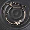 Adjustable Brass Shell Slider Bracelets BJEW-L699-01G-1