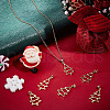 Beebeecraft 10Pcs Christmas Theme Brass Pendants KK-BBC0014-98-4