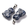 Natural Blue Spot Jasper Pendants G-B127-08P-02-3