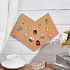Heart Wall Mounted Brooch Jewelry Display Cork Tray AJEW-WH0433-01E-5
