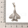 Anti-Tarnish 304 Stainless Steel Pendants STAS-U035-35P-02-3