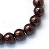 Baking Painted Pearlized Glass Pearl Round Bead Strands HY-Q003-6mm-40-2