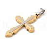 Ion Plating(IP) 304 Stainless Steel Big Pendants STAS-G346-06GP-2