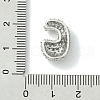 Rack Plating Brass Clear Cubic Zirconia Pendants KK-S378-01P-C-3