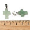 Natural Green Aventurine Pendants G-Z067-04P-03-4