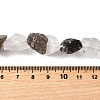 Natural Quartz Crystal and Smoky Quartz Beads Strands G-S386-C16-5