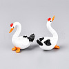 4Pcs  Handmade Lampwork Swan Display Decorations LAMP-T023-19-3