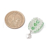 Glass Seed Beaded Hot Air Balloon Pendants PALLOY-MZ00662-2