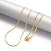 304 Stainless Steel Snake Chain Necklaces NJEW-F195-02A-G-2