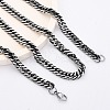 6MM 201 Stainless Steel Cuban Link Chain Necklaces NJEW-Q013-14B-1