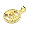 Brass Micro Pave Cubic Zirconia Pendants KK-K354-03G-12-2
