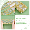 Rhombus Pattern Polyester Ribbon OCOR-WH0079-17B-4